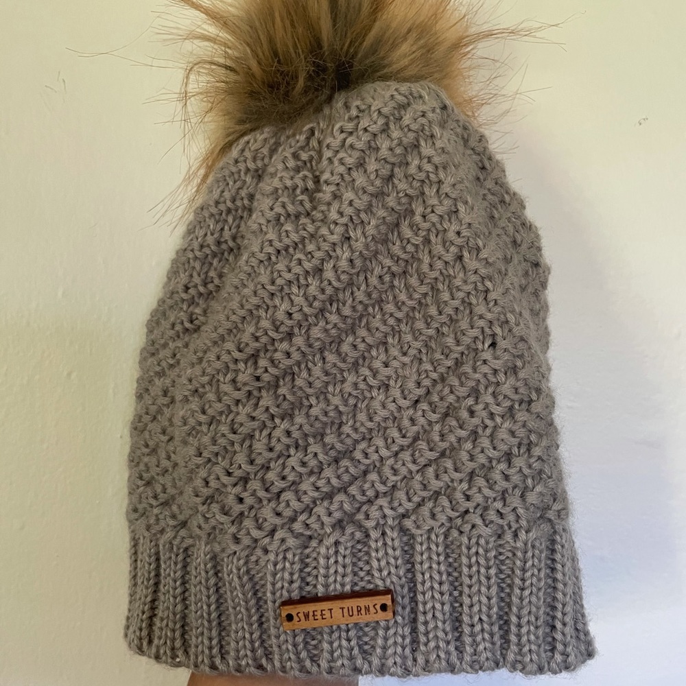 Sweet Turns Gray Beanie